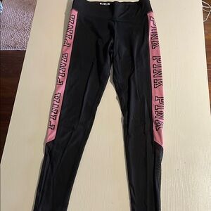 PINK VS Black & Pink Leggings- Size Small